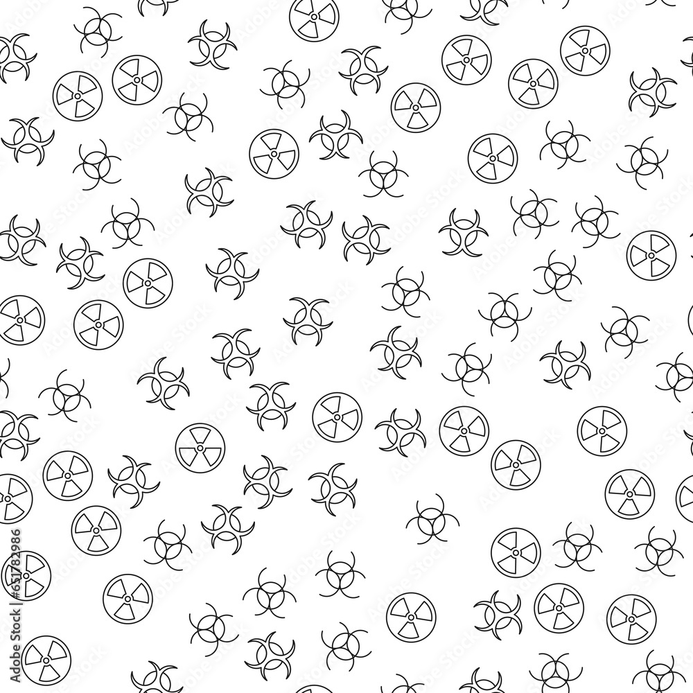 International Hazard Sign Seamless Pattern. Perfect for web sites, postcards, wrappers, stores, shops