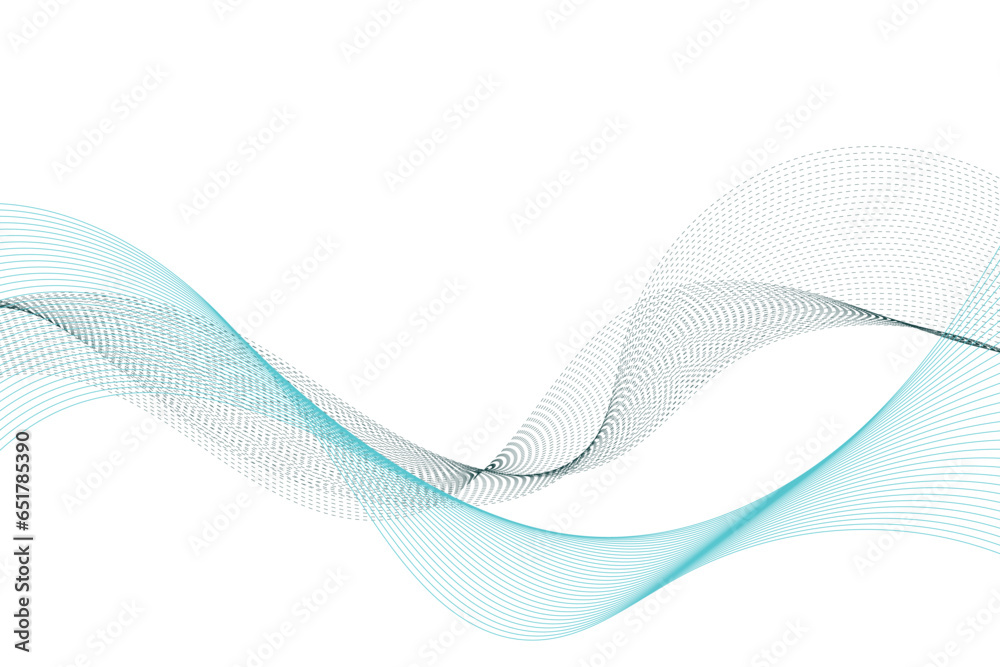 Abstract blue waves vector illustration Modern background design Design elements