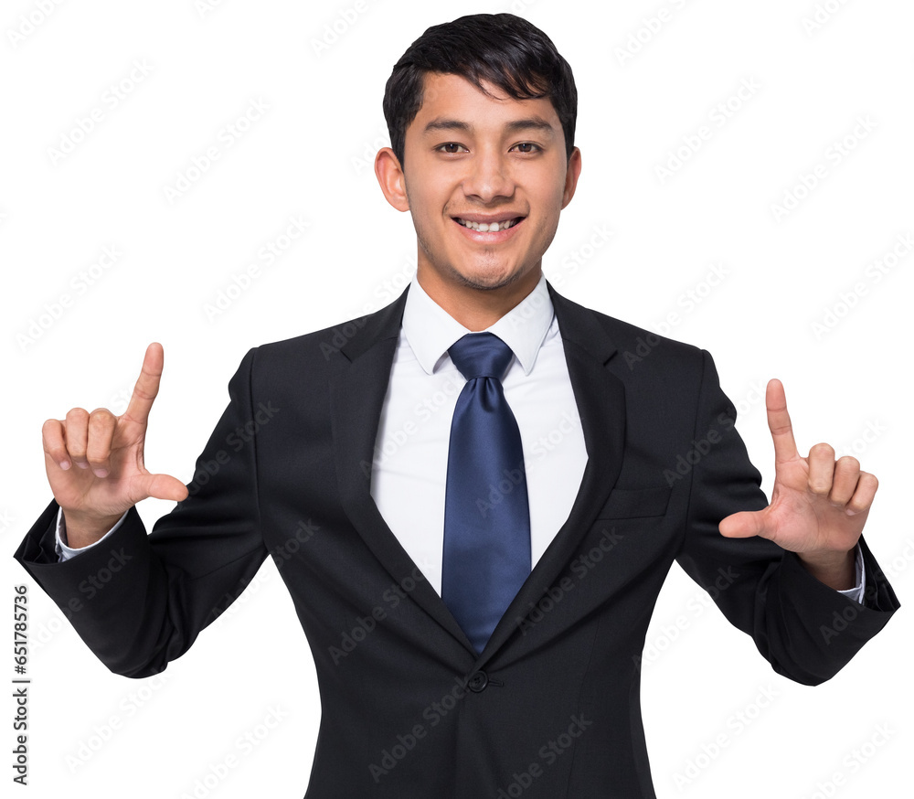 Digital png photo of happy biracial businessman standing on transparent background Digital png photo of happy biracial businessman standing on transparent background
