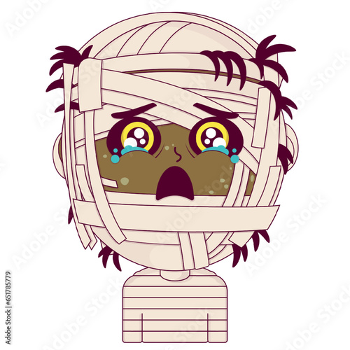 mummy surprised face cartoon cute