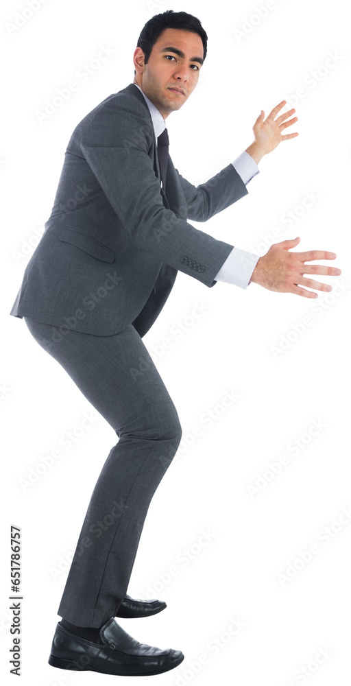 Digital png photo of biracial businessman on transparent background Digital png photo of biracial businessman on transparent background