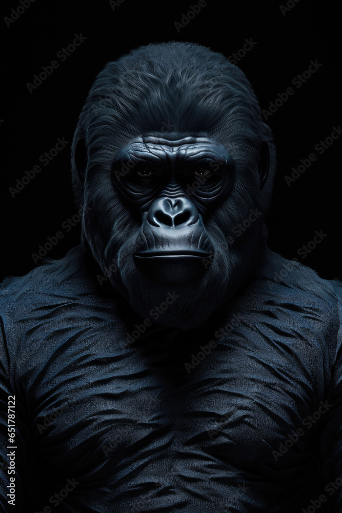 Front face dark blue gorilla