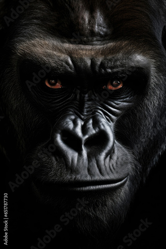 Front face dark gorilla © Sasint