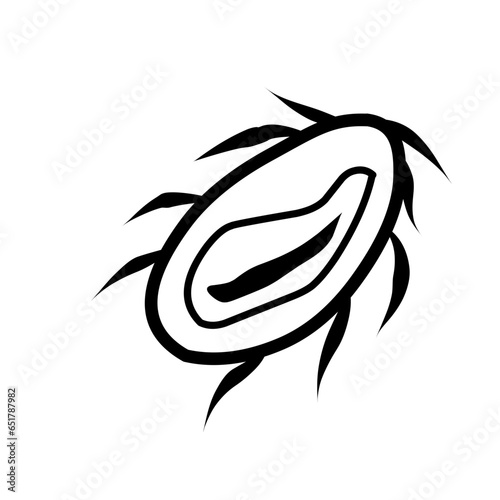 bacteria line icon