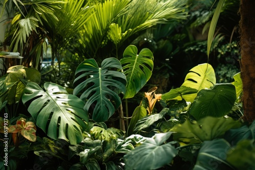 Explore the Enchanting Summer Oasis: Exotic Plants Flourishing with Luxurious Lush Leaves