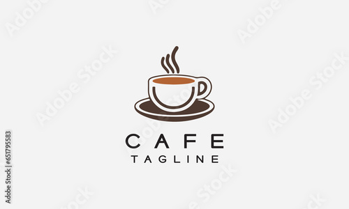 Café restaurant vector logo icon design