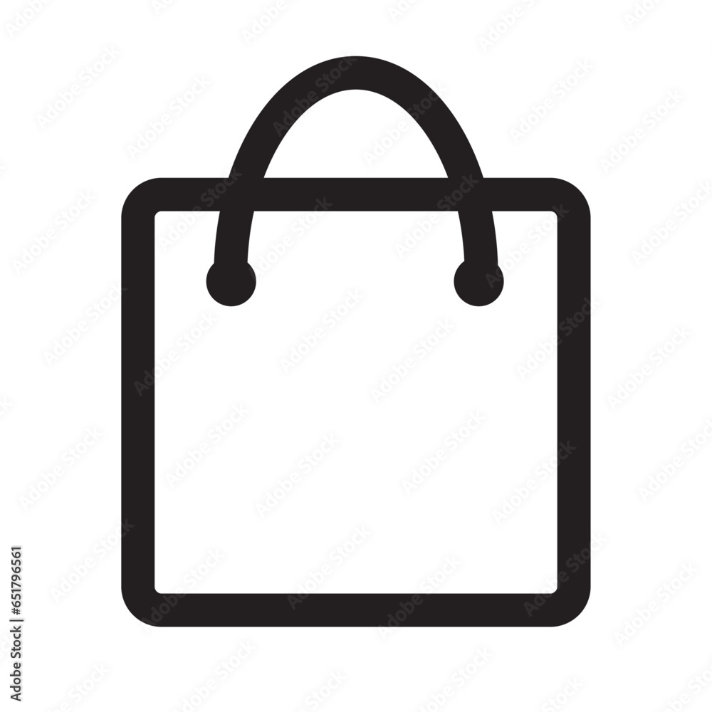 shopping bag icon. item for shopping. purchase symbol. button for app, web and mobile. vector for shopping mall. black image shopping bag icon. item for shopping. purchase symbol. button for app, web and mobile. vector for shopping mall. black image