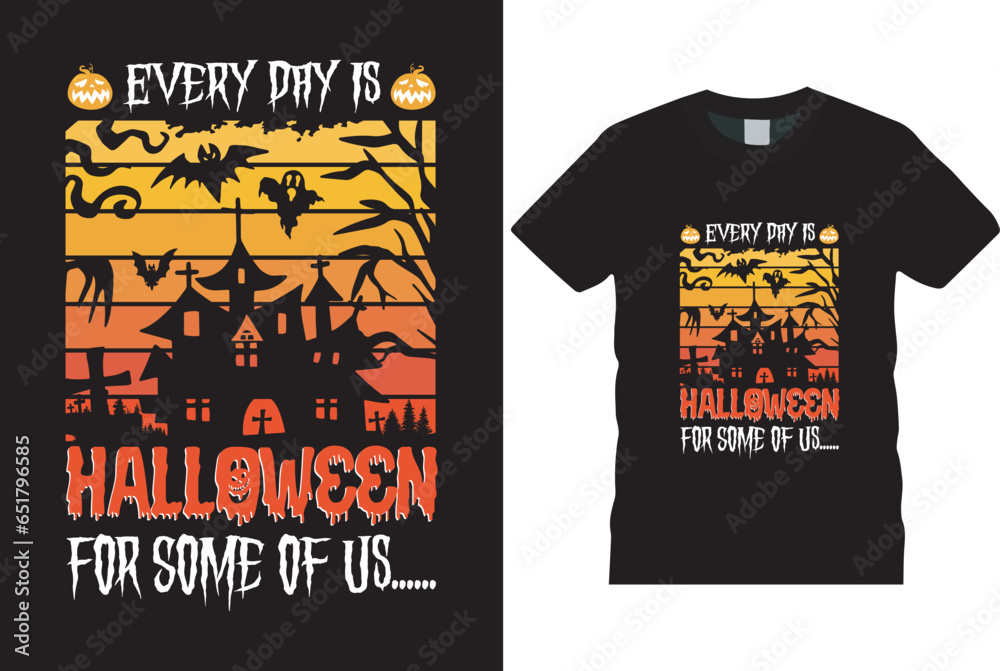 Fototapeta premium Halloween T-Shirt VECTOR