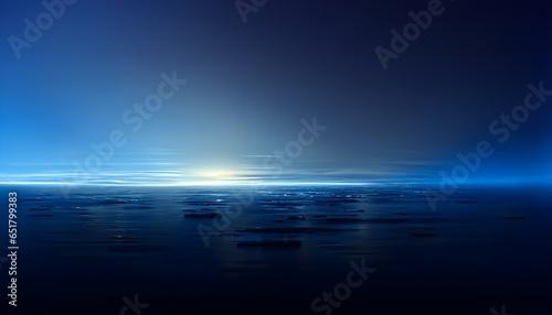 dark blue light horizon background  © Wendell