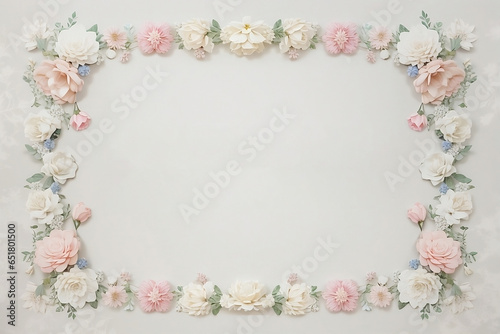 pink rose frame © Pantawat