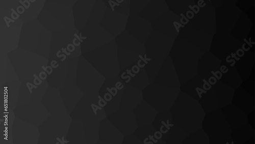 Modern black low poly backdrop. Black abstract background of triangles low poly. Black abstract geometric rumpled triangular background low poly style. Vector illustration 