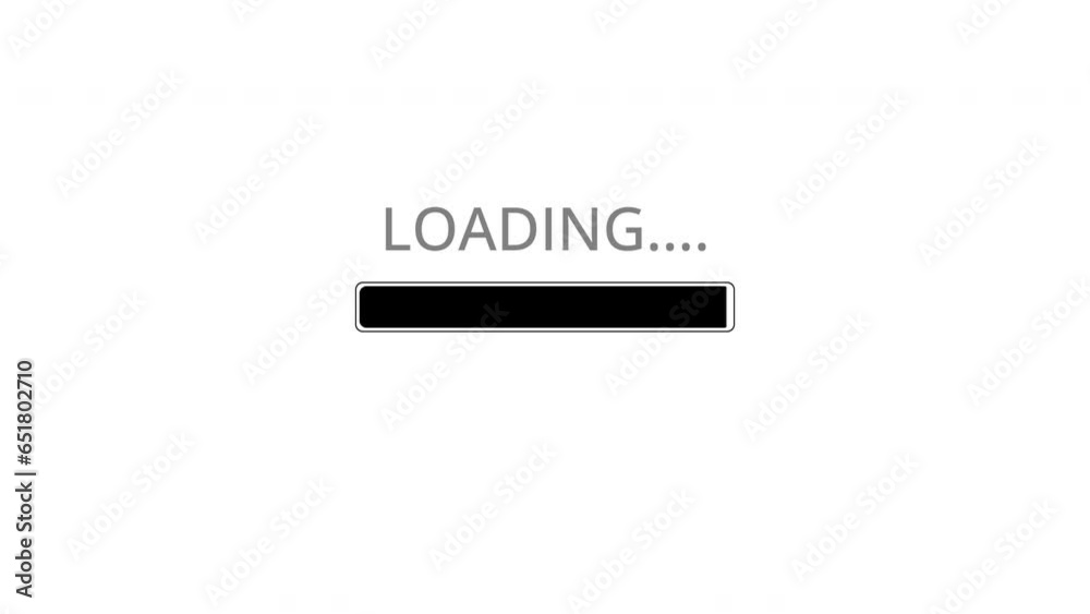 The loading motion process is a black line on a white background
The loading motion process is a black line on a white background