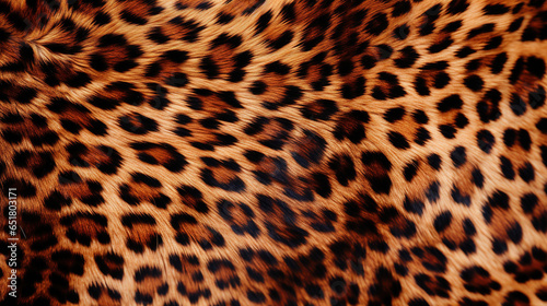 leopard skin background texture  real fur retro design  close-up wild animal hair modern