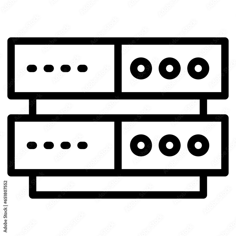 Server storage database icon Server storage database icon