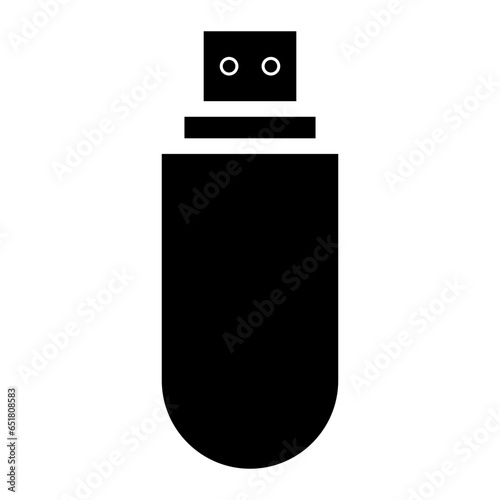 Usb Flashdisk. External Memory icon. Simple and isolated style