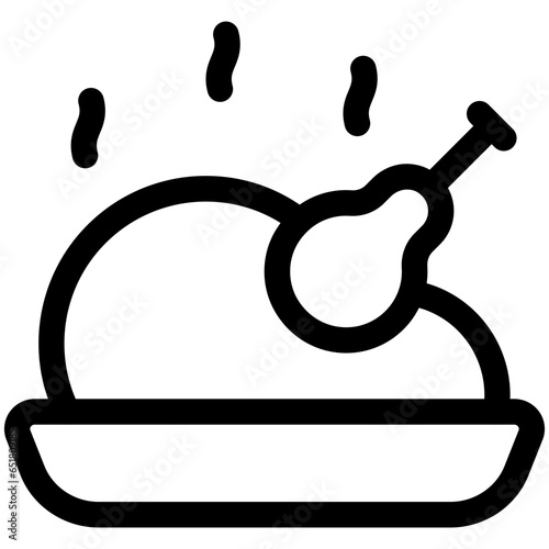 roasted chicken icon