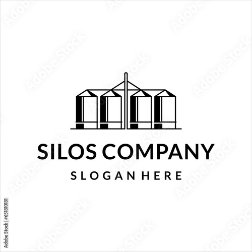 Silos company logo with elegant style design
