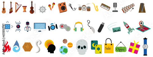 Vector icons set with a little bit of personality, for custom made things talk to @Real_Matrix_Creations on instagram