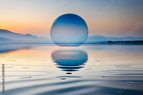 crystal ball on the water