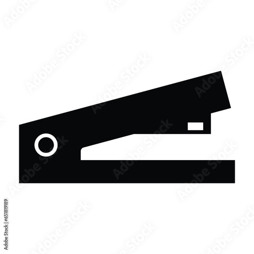 Stationery, stationary, stapler icon