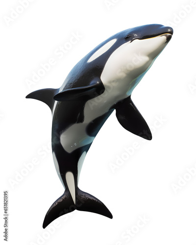 Killer whale on isolated background