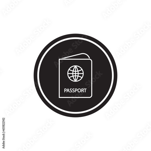 passport icon vector