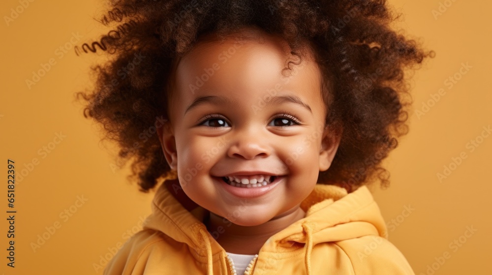 A delightful image of a happy Afro-Caribbean boy with a bright smile in front of a soft beige studio background. A delightful image of a happy Afro-Caribbean boy with a bright smile in front of a soft beige studio background.