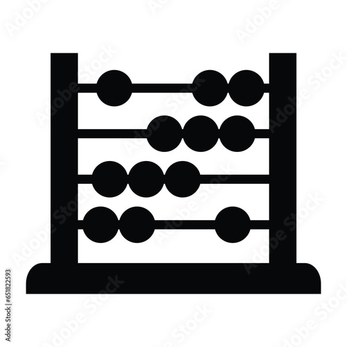 Stationery, stationary, abacus icon