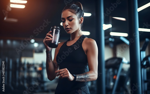 portrait of a woman in the gym