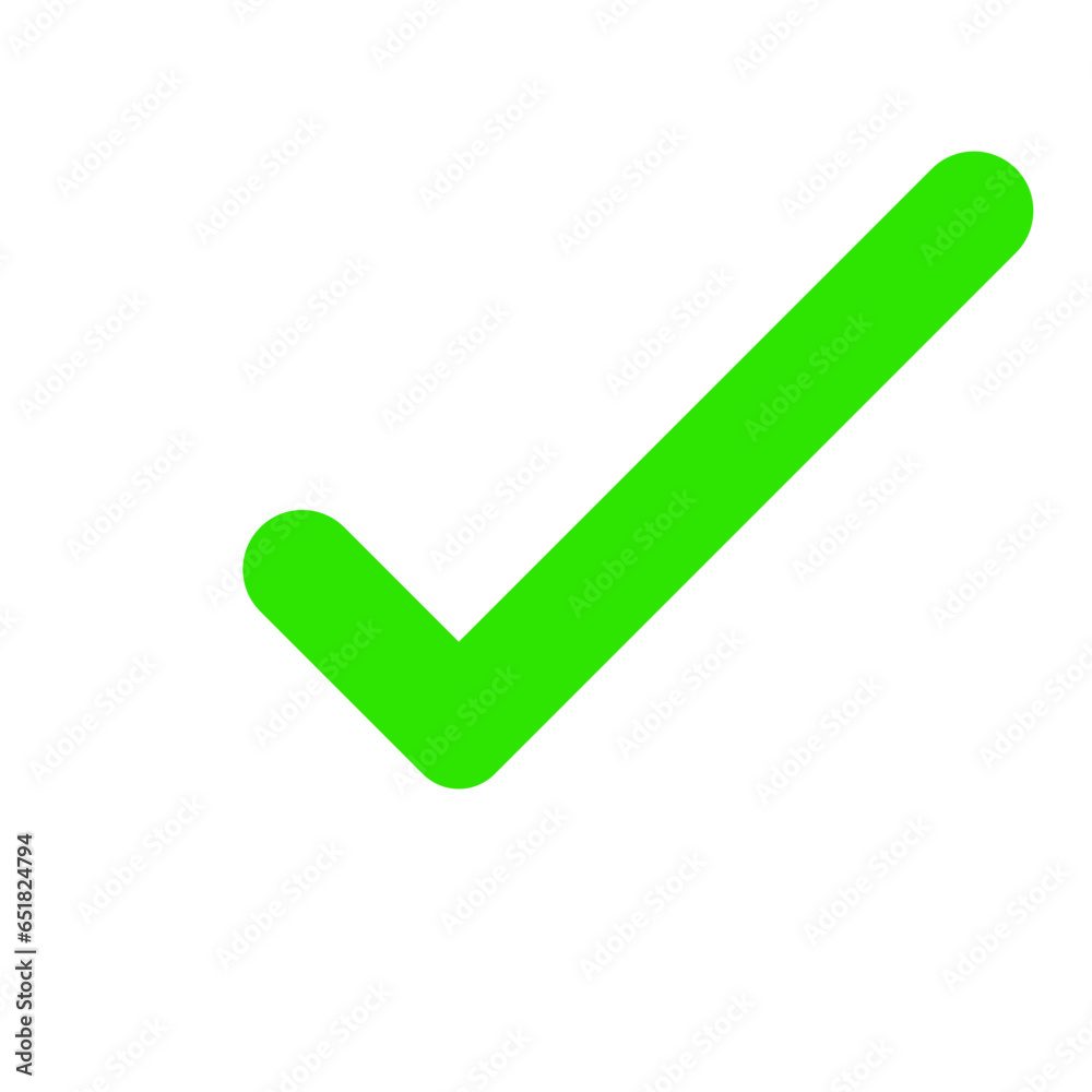 Check Mark Button icon vector Check Mark Button icon vector