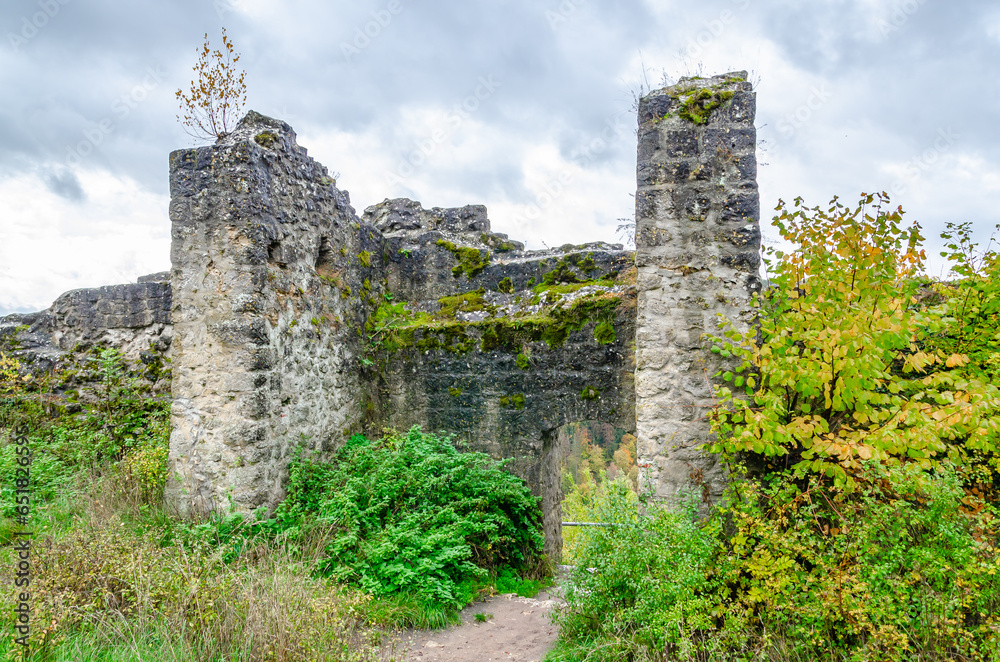 Kallmünz, Germany - view of Kalmünz castle ruins