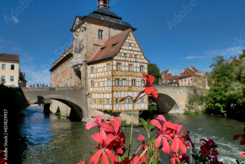 Bamberg, Germany, September 20th 2023: old town hall. Bamberg has one of the largest intact historic town centres in Germany