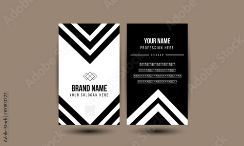 This is the best stylish unique modern black and white vector business card design for small, large, corporate any kinds of business , business start with creative identity. 