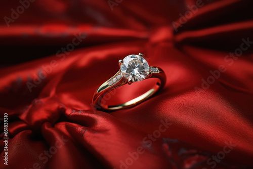 Beautiful diamond ring for engagement ceremony. © PRASANNAPIX