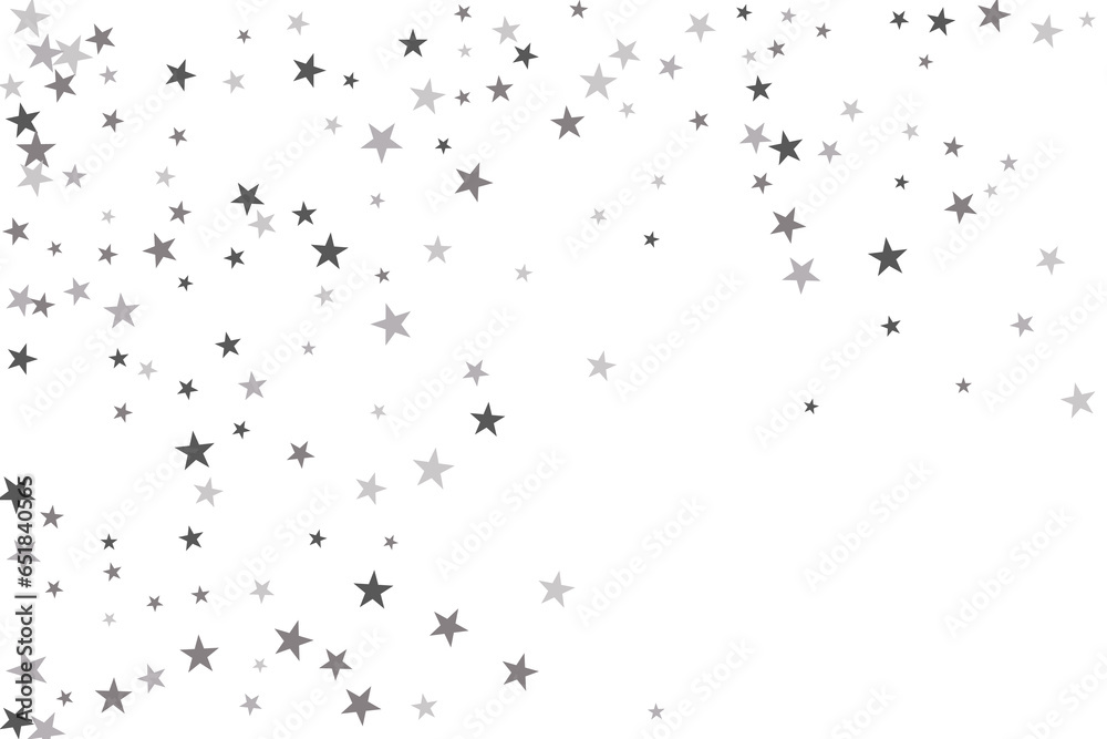 Star confetti. Silver casual confetti background. Bright design pattern. Star confetti. Silver casual confetti background. Bright design pattern.