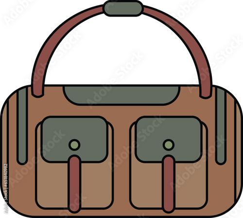 duffle bag travel vector illustration