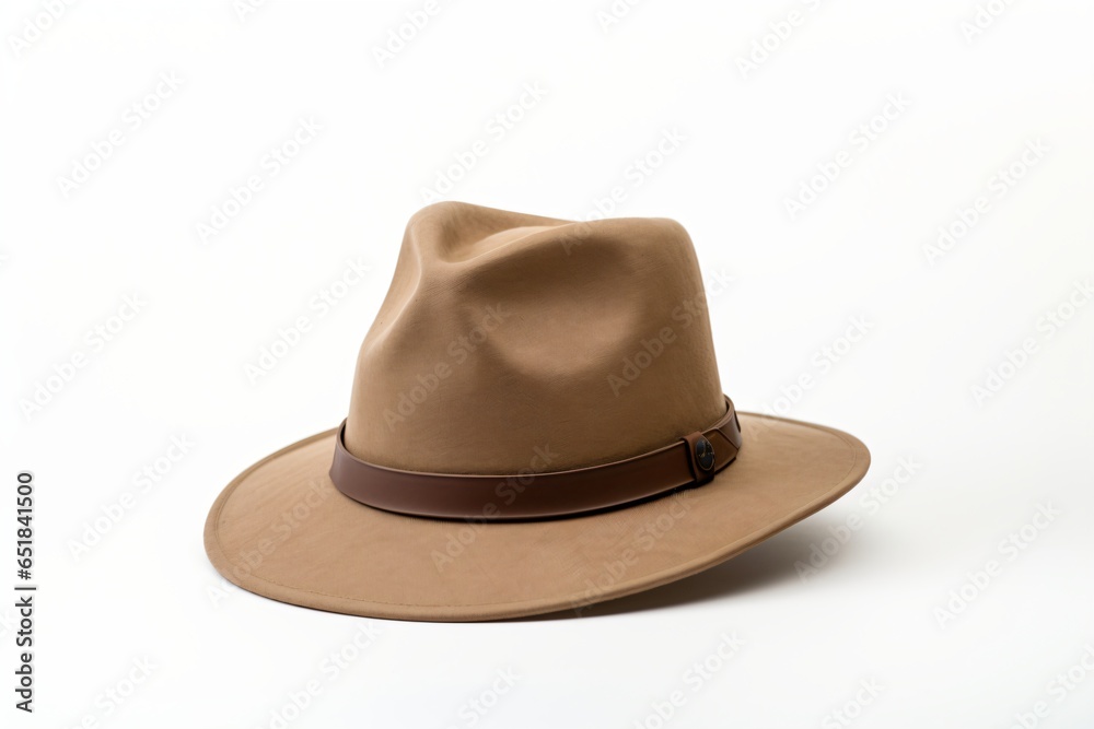 A cowboy hat isolated on a white background A cowboy hat isolated on a white background