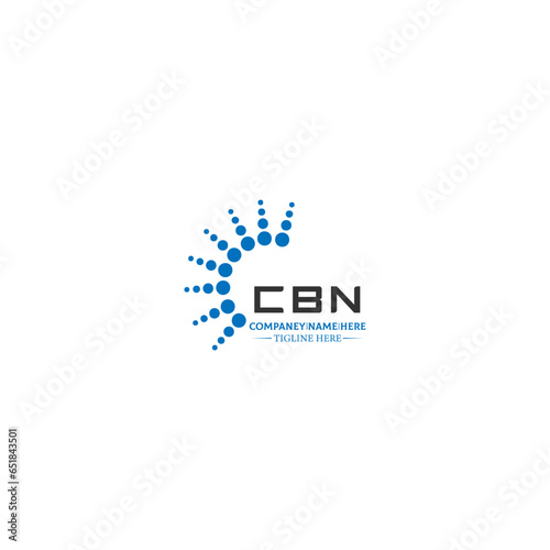 CBN letter logo design in 3 style. CBN polygon, circle, triangle, hexagon, flat and simple style with black and white color variation letter logo set in one artboard CBN logo, CBN.