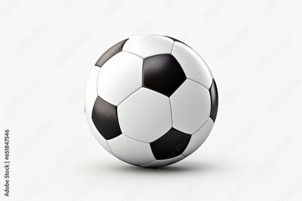 A football isolated on a white background