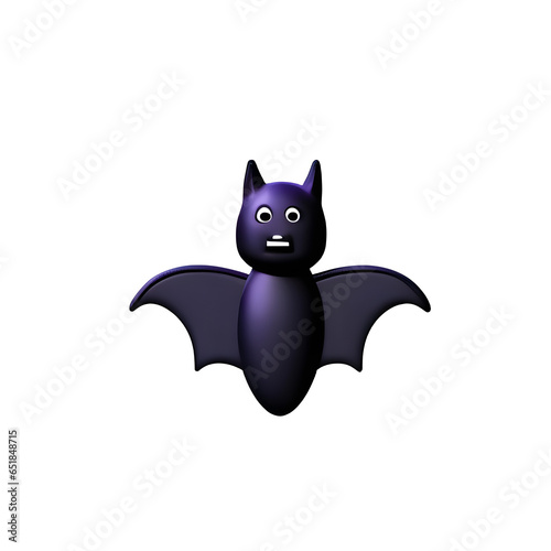 Dark Purple Halloween Bat