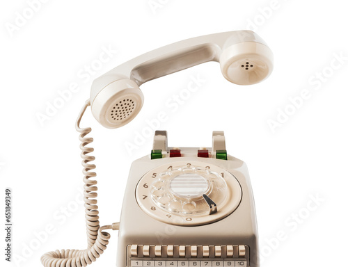 Canvastavla Vintage rotary dial phone banner