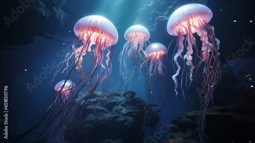 jellyfish in the water © SHAPTOS