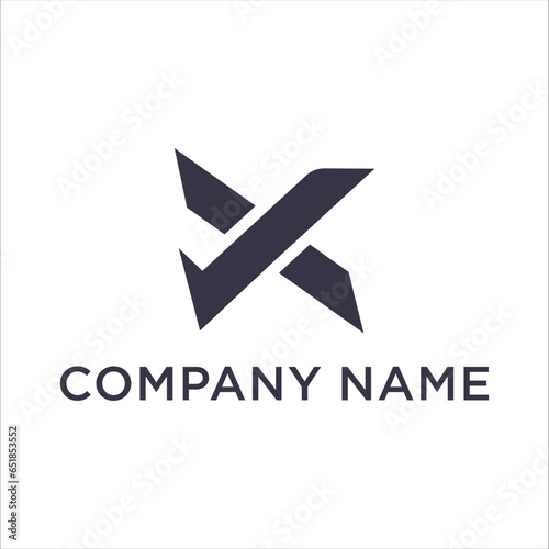 X Letter Logo Design Template Element