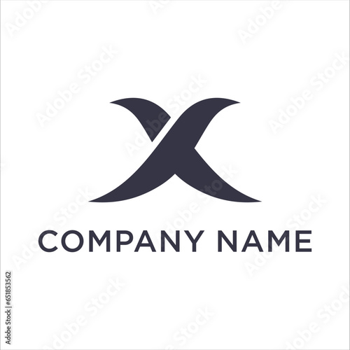 X Letter Logo Design Template Element