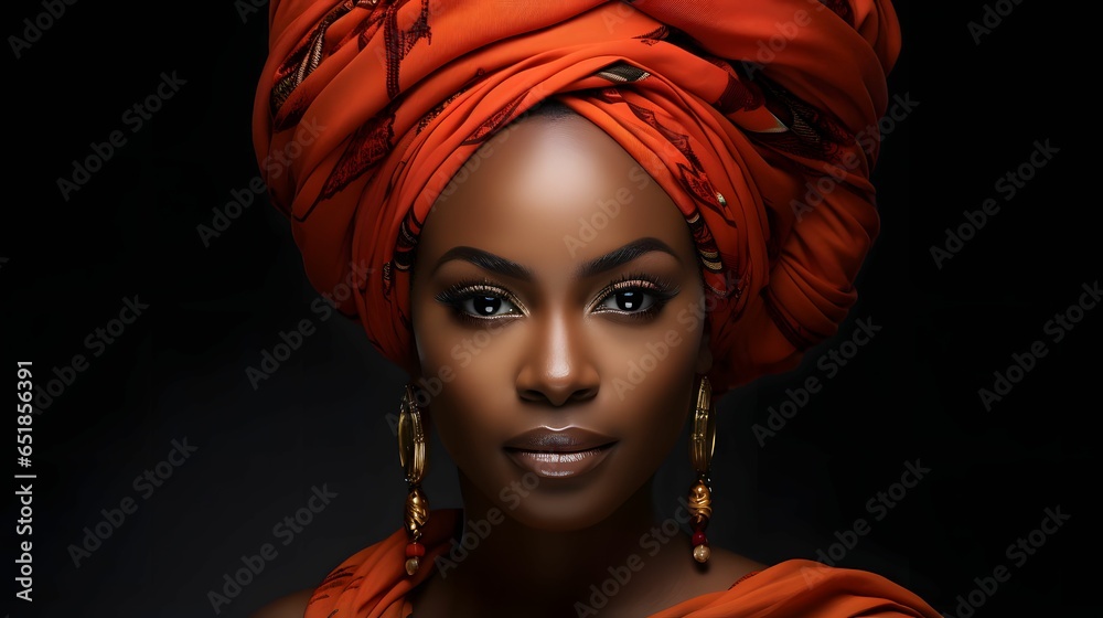 Beauty portrait of african american woman.