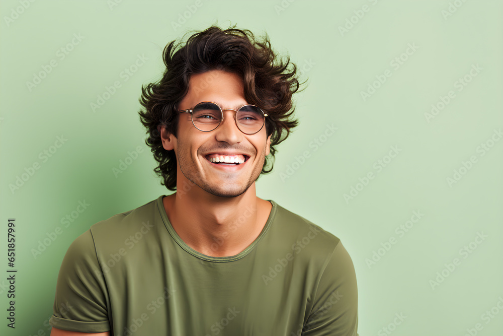 portrait of cheerful young man smiling portrait of cheerful young man smiling