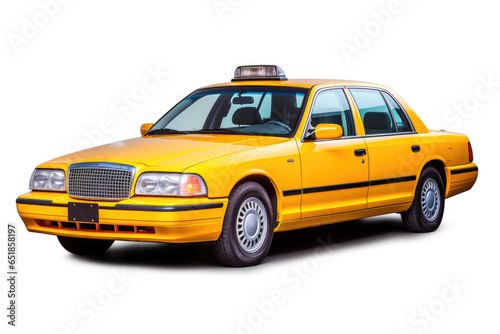 Clean Background Taxi Image for Designers