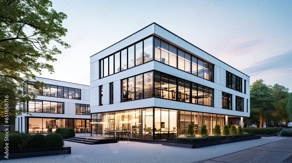 Modern Office Building with Energy Efficient Design