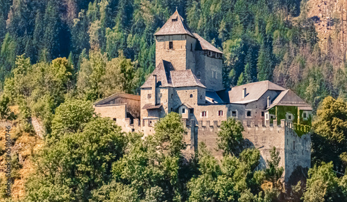 Ancient fortress on a sunny summer day at Reifenstein, Castel Tasso, Sterzing, Wipptal, Trentino, Bozen, South Tyrol photo