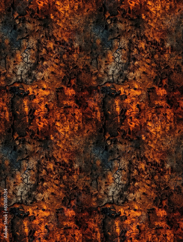 Grunge burned background seamless pattern